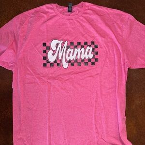 Gildan Pink Short Sleeve Tee Mama Design